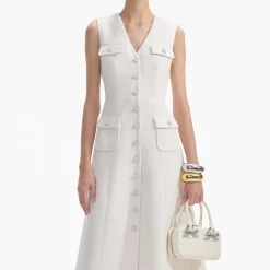 Tinsel Boucle Buttoned Midi Dress^self-portrait Sale