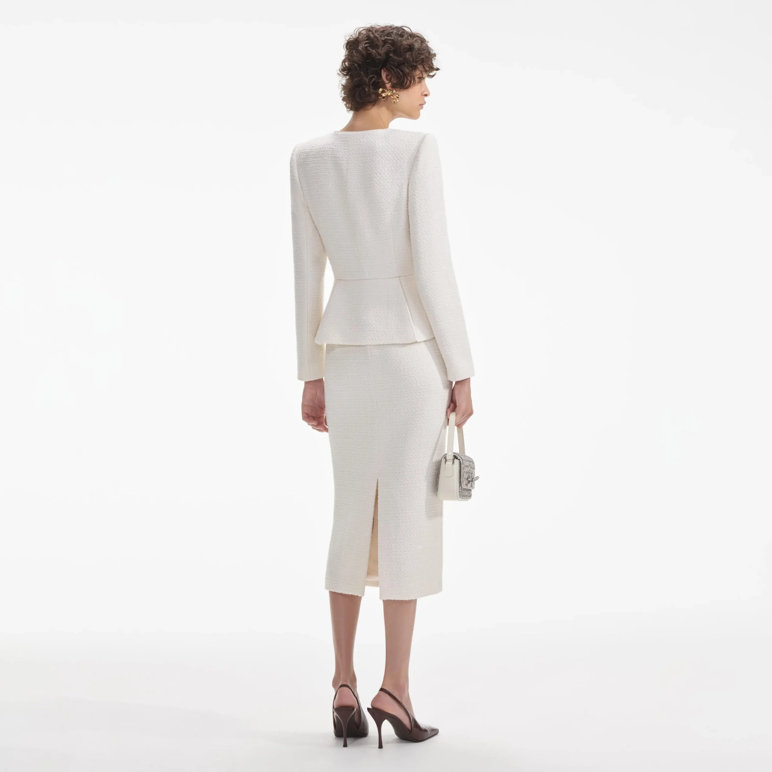 Tinsel Boucle Midi Dress^self-portrait Hot