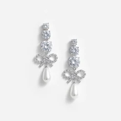 Bow Pearl Earrings^self-portrait Store