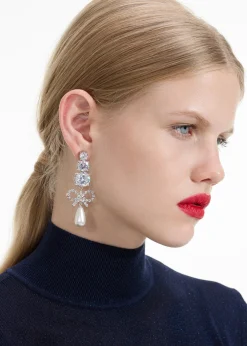 Bow Pearl Earrings^self-portrait Store