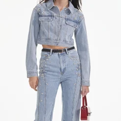 Embellished Denim Jacket^self-portrait Hot