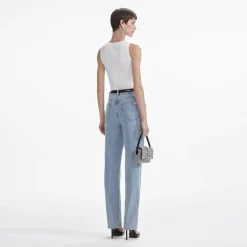 Embellished Denim Jeans^self-portrait Store