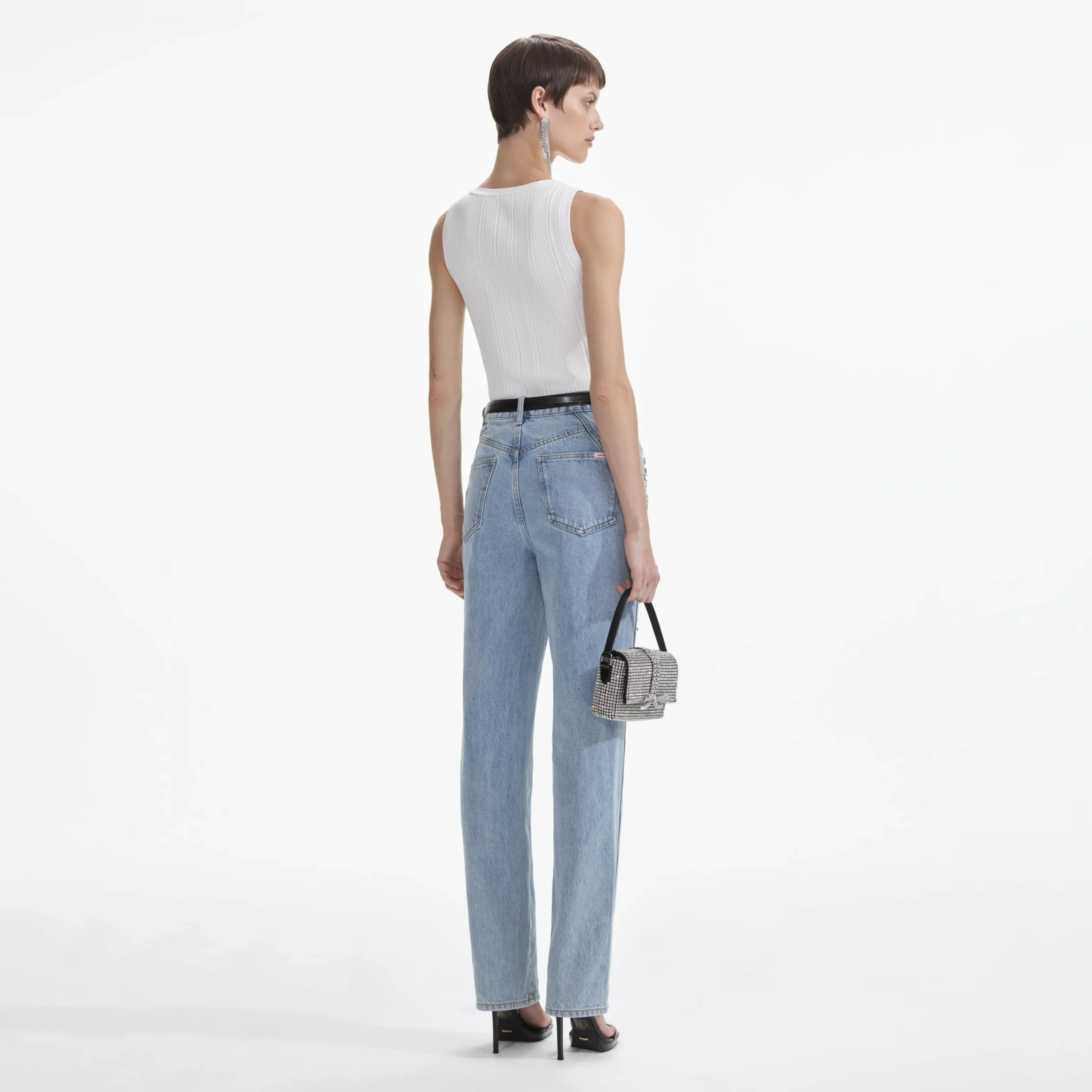 Embellished Denim Jeans^self-portrait Store