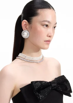 Pearl Earrings^self-portrait Best