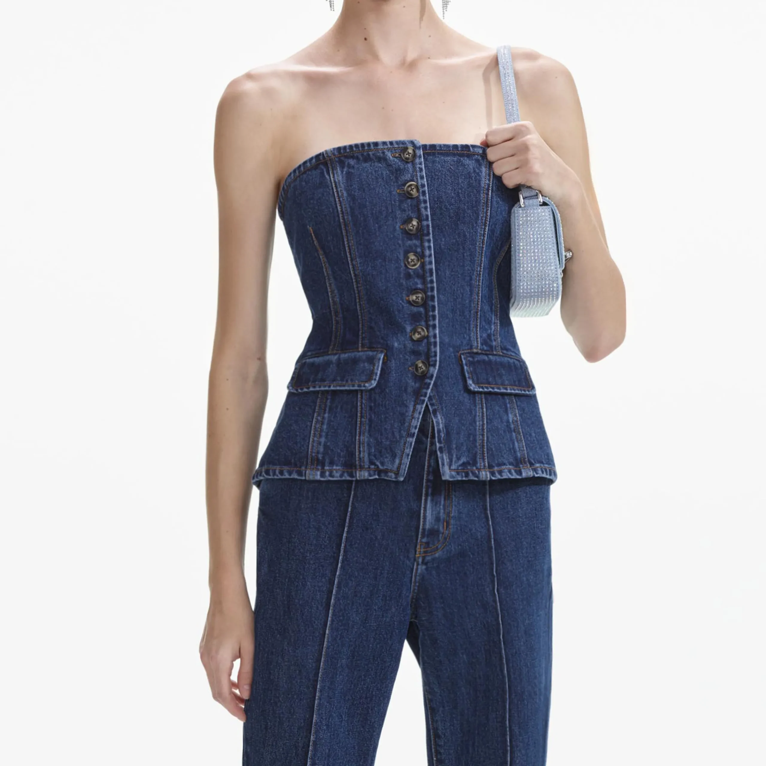 Bandeau Jumpsuit^self-portrait Cheap