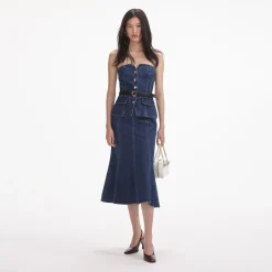 Bandeau Midi Dress^self-portrait Flash Sale