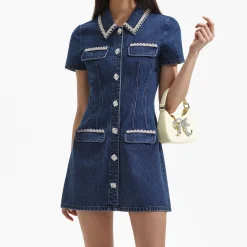 Collared Mini Dress^self-portrait Store