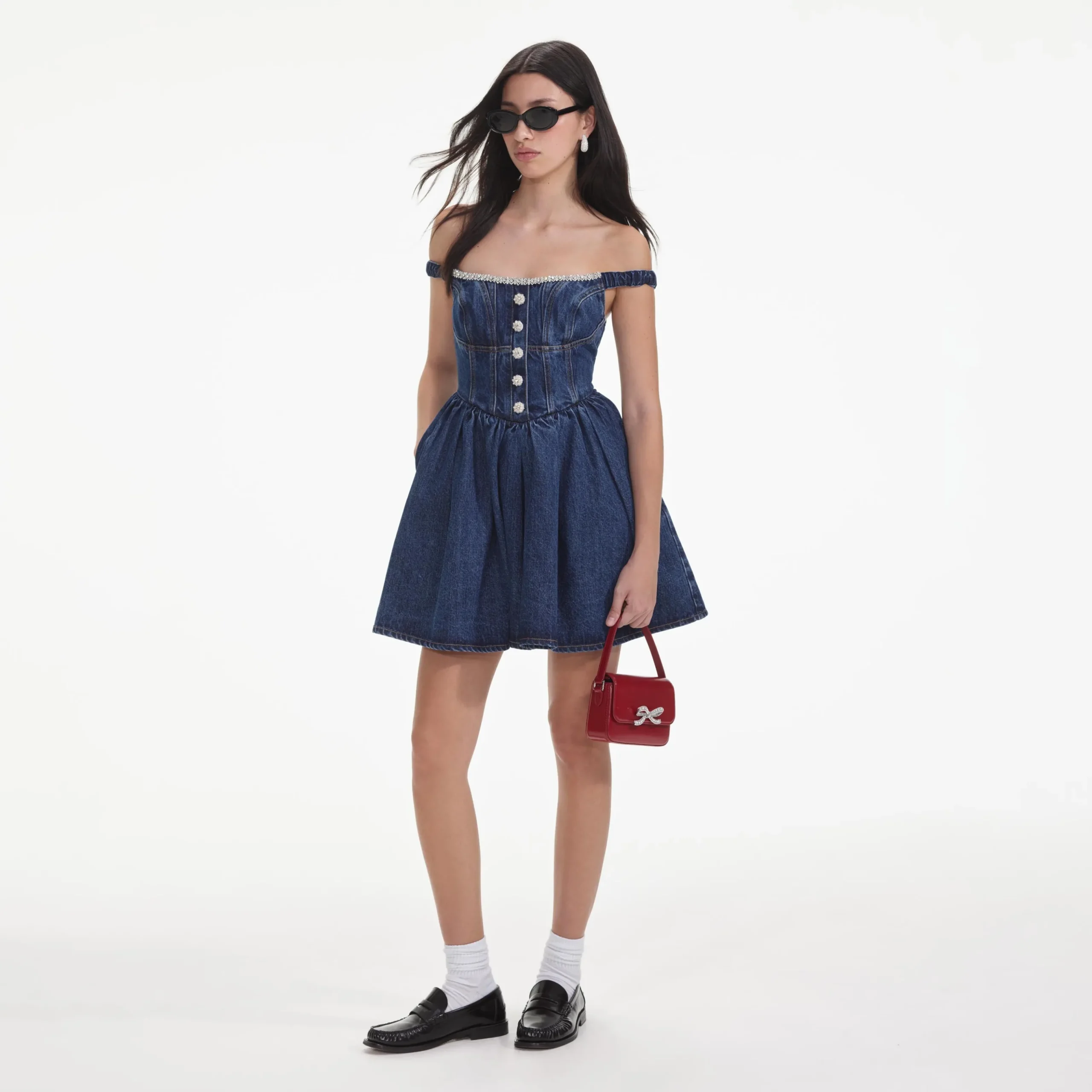 Off Shoulder Mini Dress^self-portrait Store