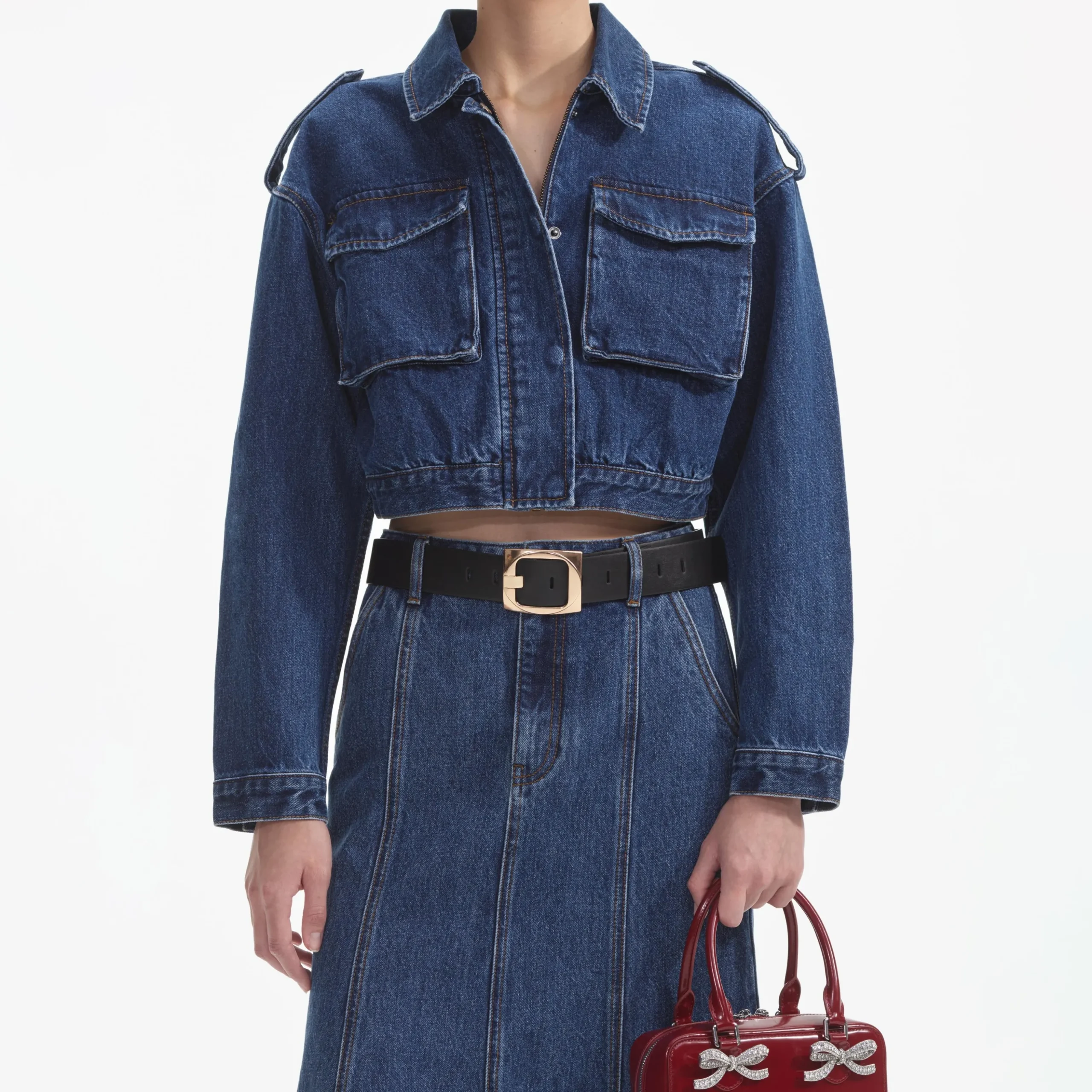 Utility Cropped Jacket^self-portrait Discount