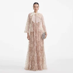 Cape Maxi Dress^self-portrait Cheap