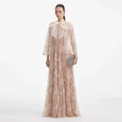 Cape Maxi Dress^self-portrait Cheap