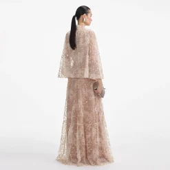 Cape Maxi Dress^self-portrait Cheap