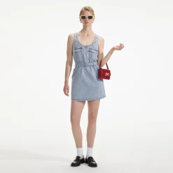 Denim Mini Dress^self-portrait Cheap