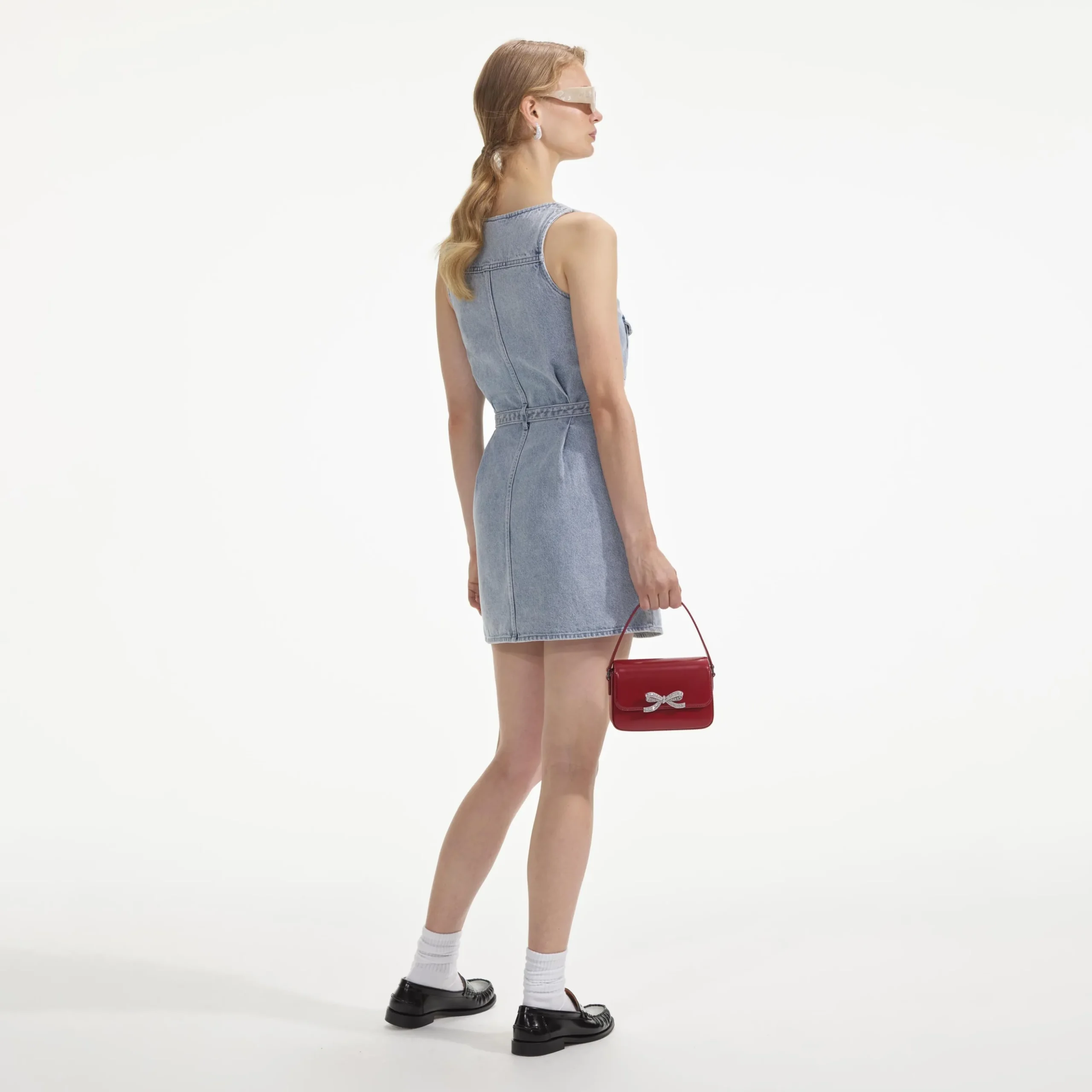 Denim Mini Dress^self-portrait Cheap