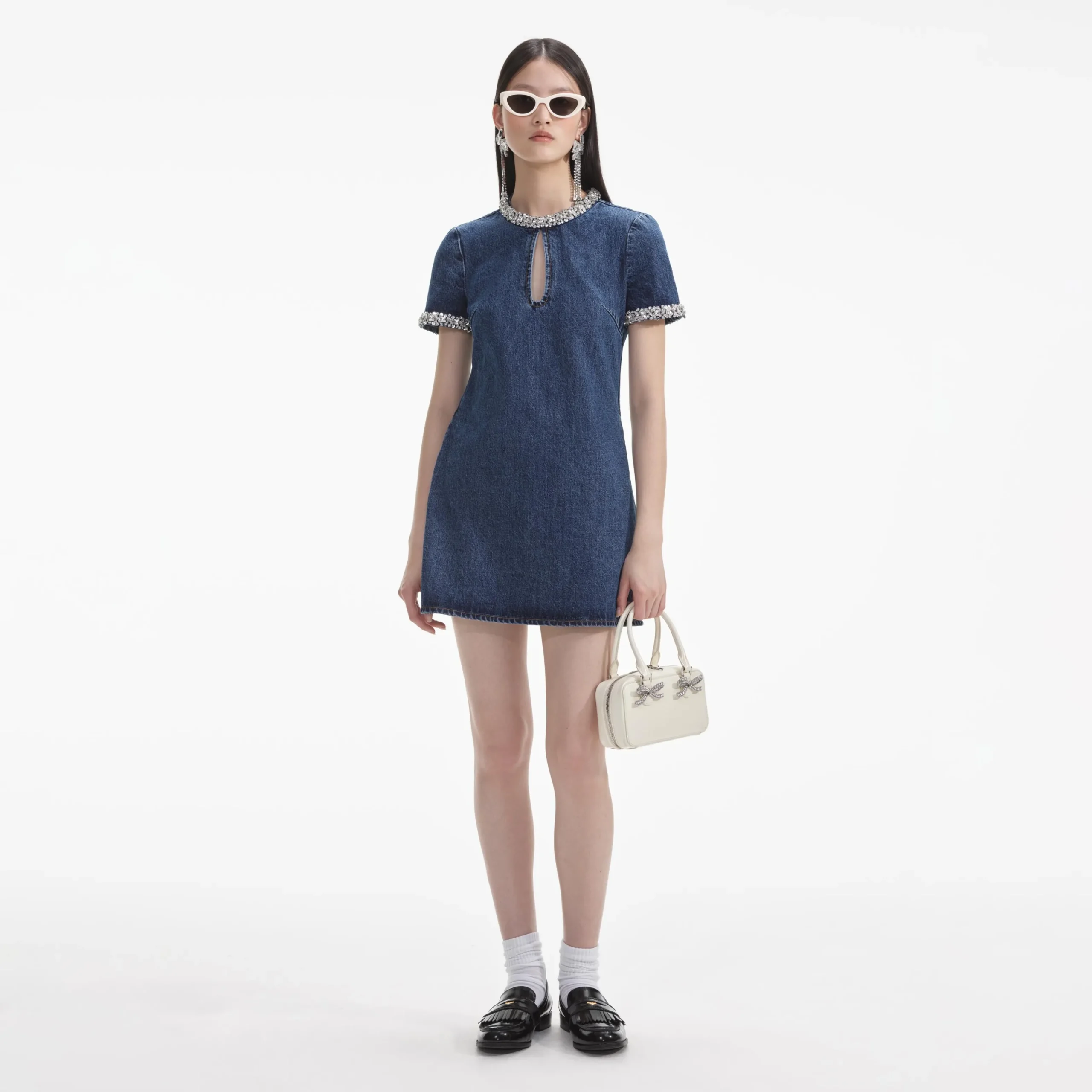 Denim Mini Dress^self-portrait New