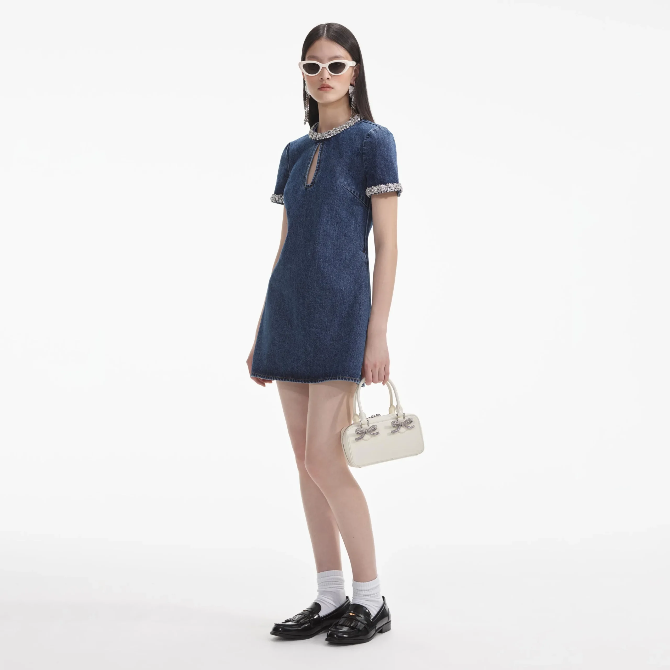 Denim Mini Dress^self-portrait New
