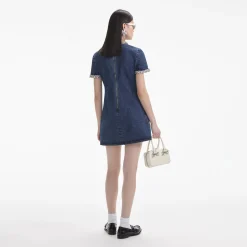 Denim Mini Dress^self-portrait New
