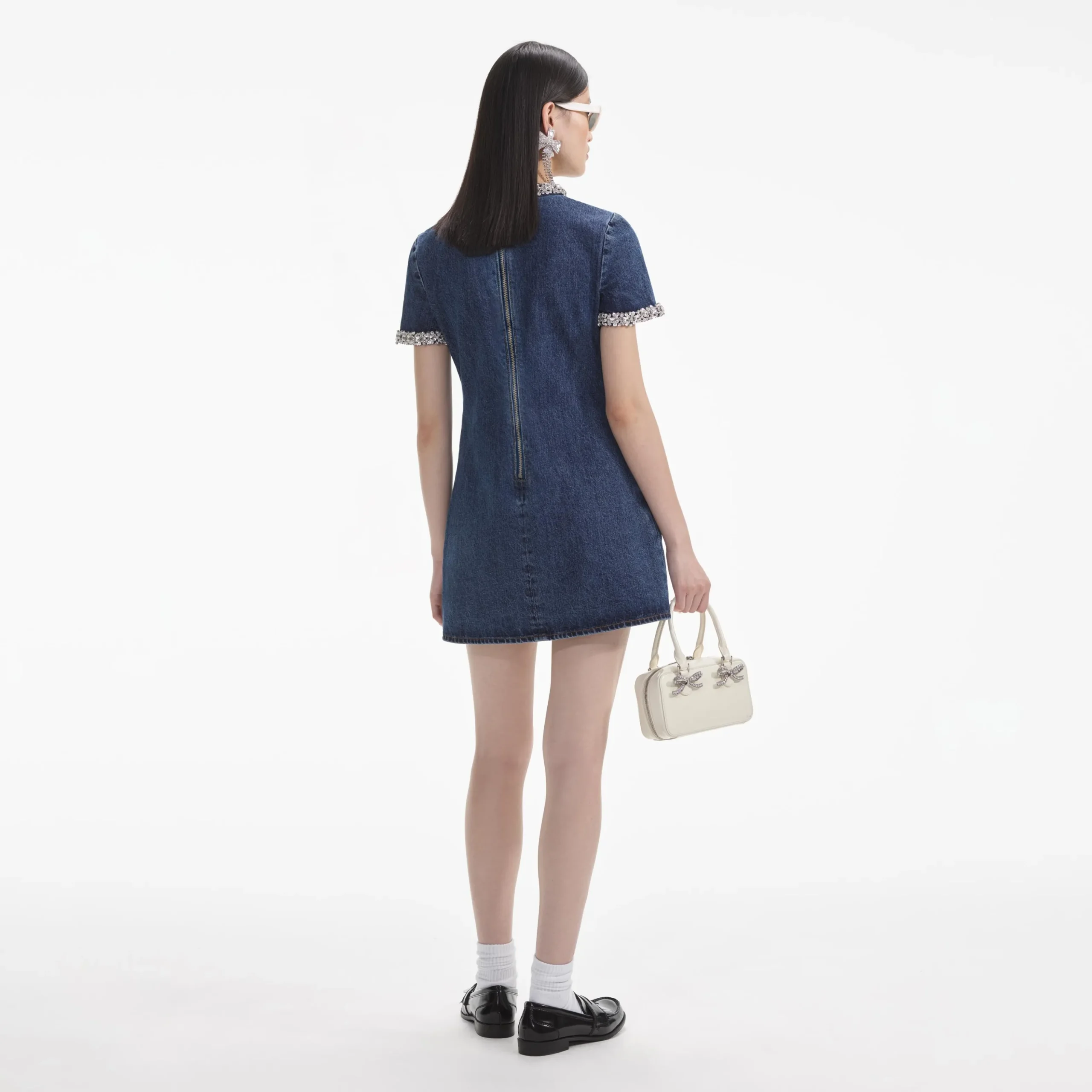 Denim Mini Dress^self-portrait New