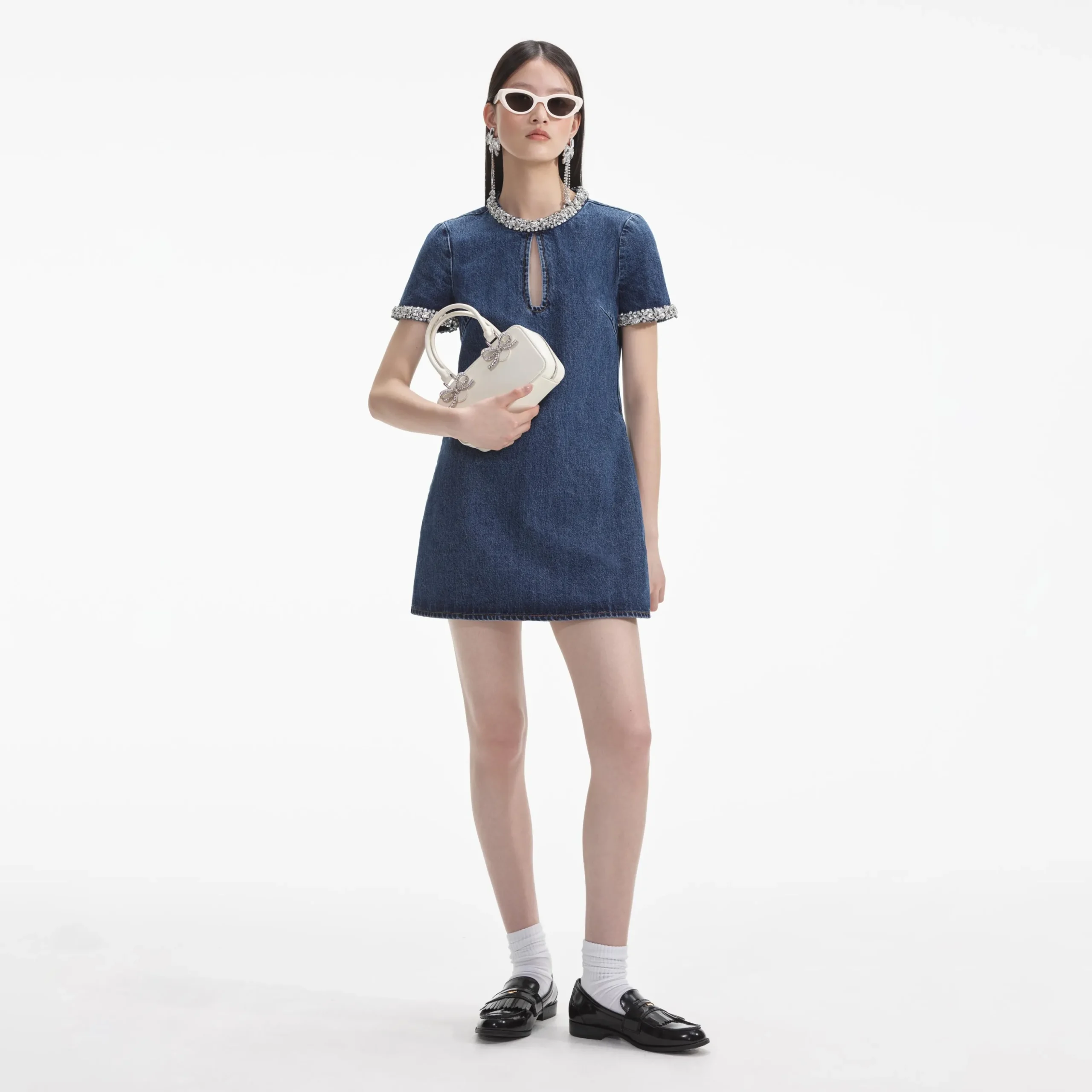 Denim Mini Dress^self-portrait New