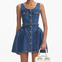 Denim Mini Dress^self-portrait Best