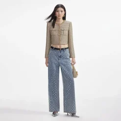 Boucle Cropped Jacket^self-portrait Fashion