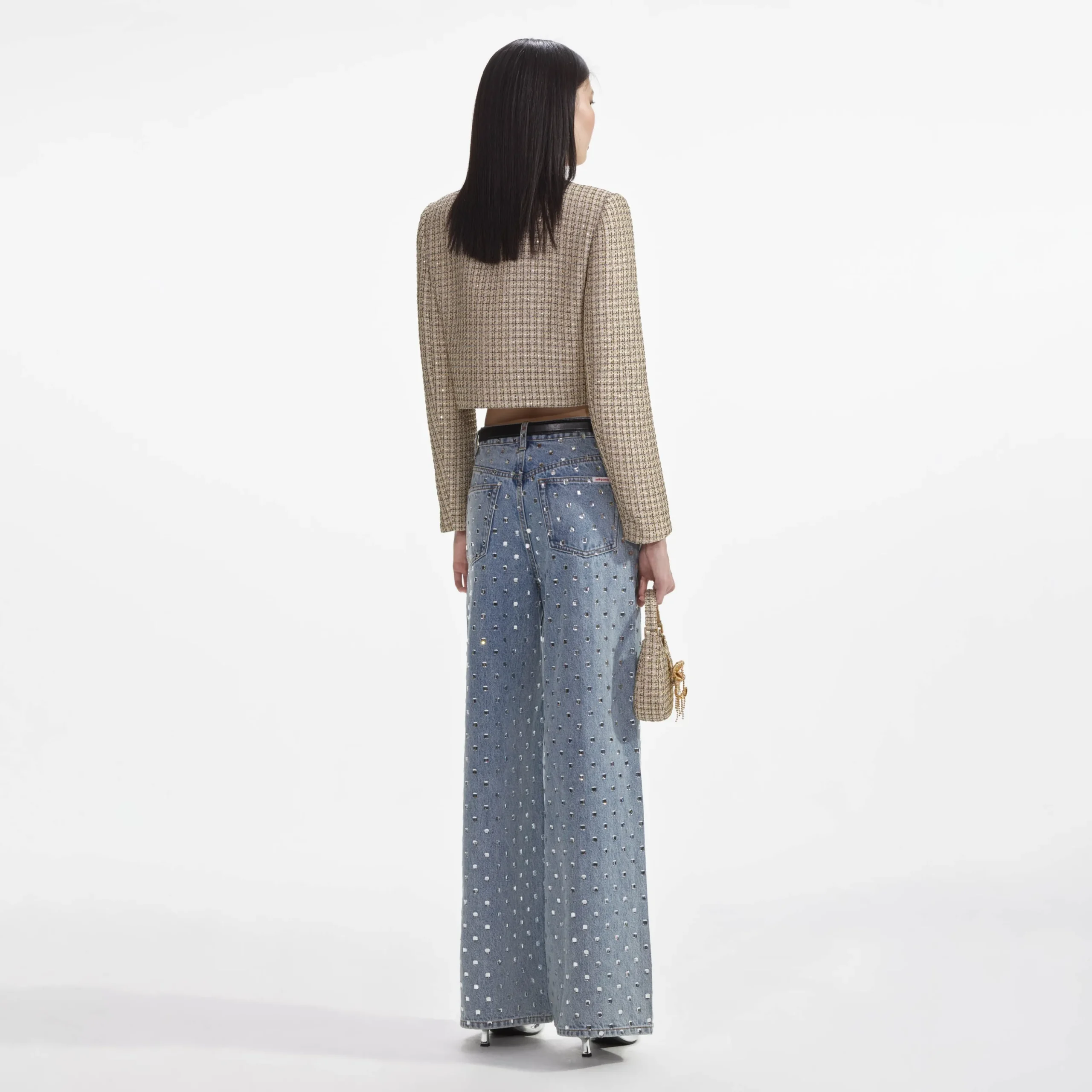 Boucle Cropped Jacket^self-portrait Fashion