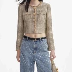 Boucle Cropped Jacket^self-portrait Fashion