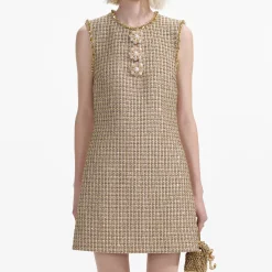 Boucle Embellished Mini Dress^self-portrait Cheap