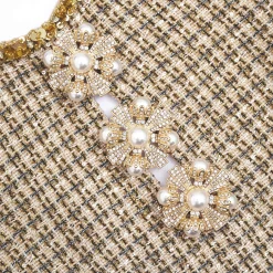 Boucle Embellished Mini Dress^self-portrait Cheap