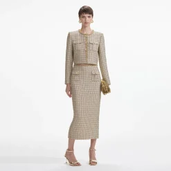 Boucle Midi Skirt^self-portrait Clearance