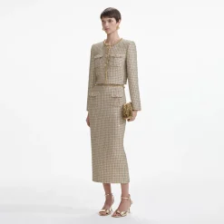 Boucle Midi Skirt^self-portrait Clearance