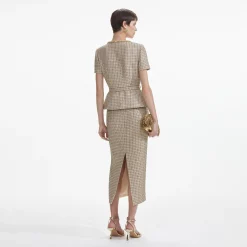 Boucle Peplum Top^self-portrait Best Sale