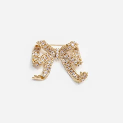 Crystal Bow Brooch^self-portrait Outlet