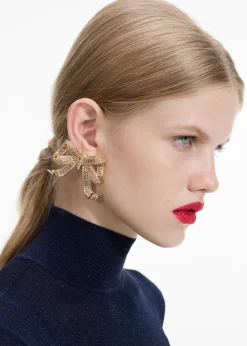 Crystal Bow Earrings^self-portrait Online