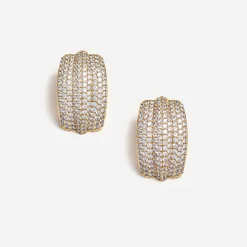 Crystal Ridged Earrings^self-portrait Clearance