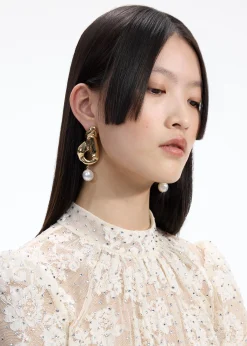 Faux Pearl Drop Earrings^self-portrait Best