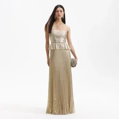 Metallic Maxi Dress^self-portrait Discount