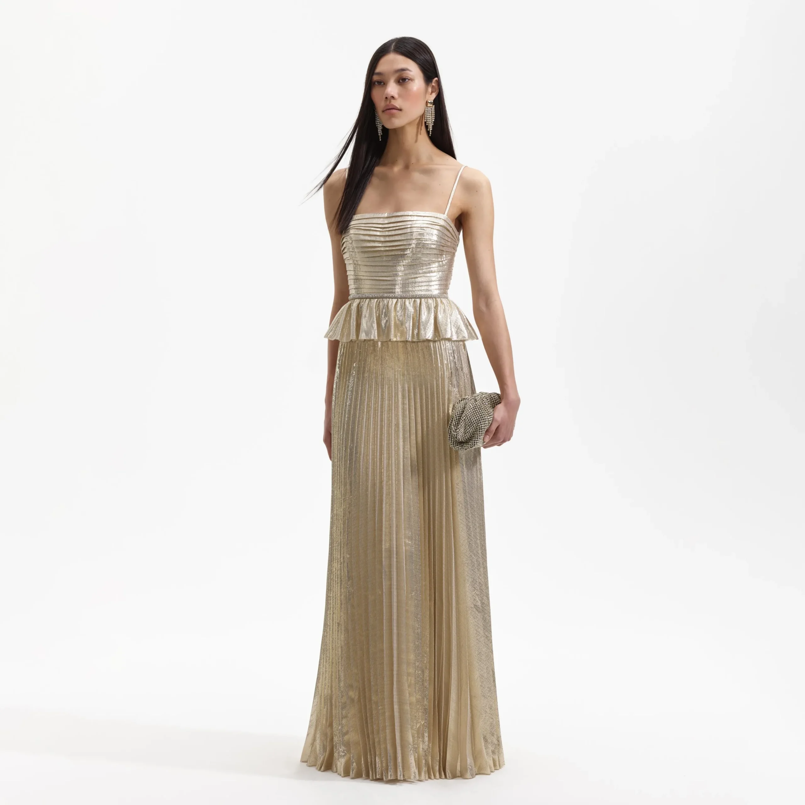 Metallic Maxi Dress^self-portrait Discount