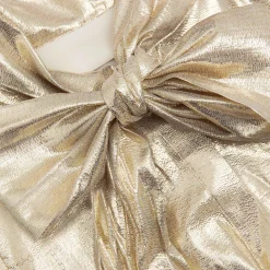 Metallic Pussy Bow Maxi Dress^self-portrait Sale