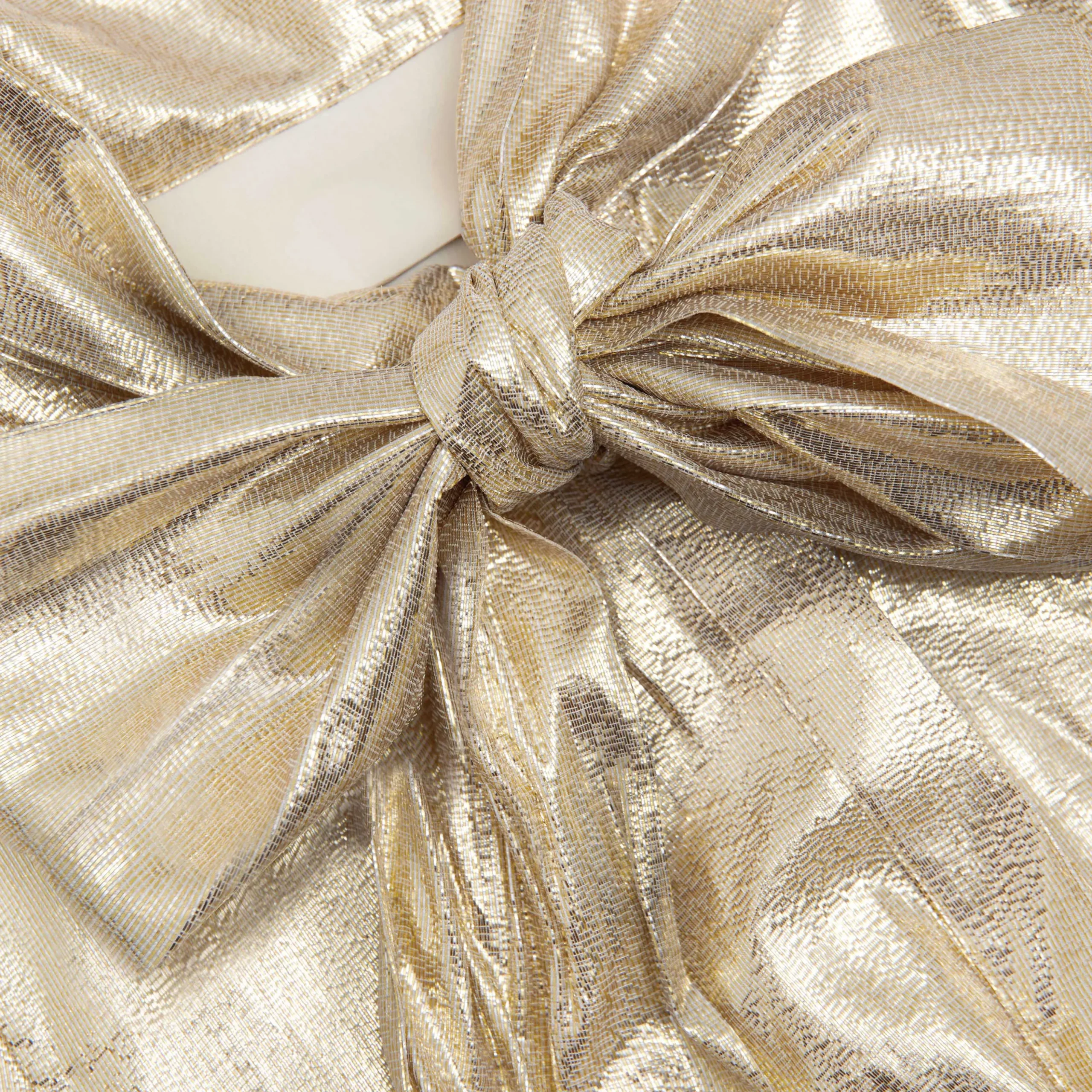Metallic Pussy Bow Maxi Dress^self-portrait Sale