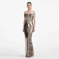 Sequin Maxi Dress^self-portrait Online