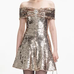 Sequin Off Shoulder Mini Dress^self-portrait Clearance