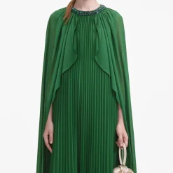 Chiffon Cape Maxi Dress^self-portrait Shop