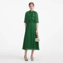 Chiffon Cape Midi Dress^self-portrait Online