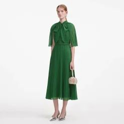 Chiffon Cape Midi Dress^self-portrait Online