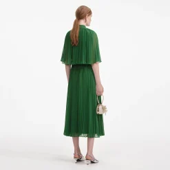 Chiffon Cape Midi Dress^self-portrait Online