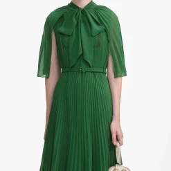 Chiffon Cape Midi Dress^self-portrait Online