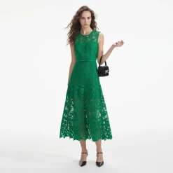 Lace Sleeveless Midi Dress^self-portrait Clearance