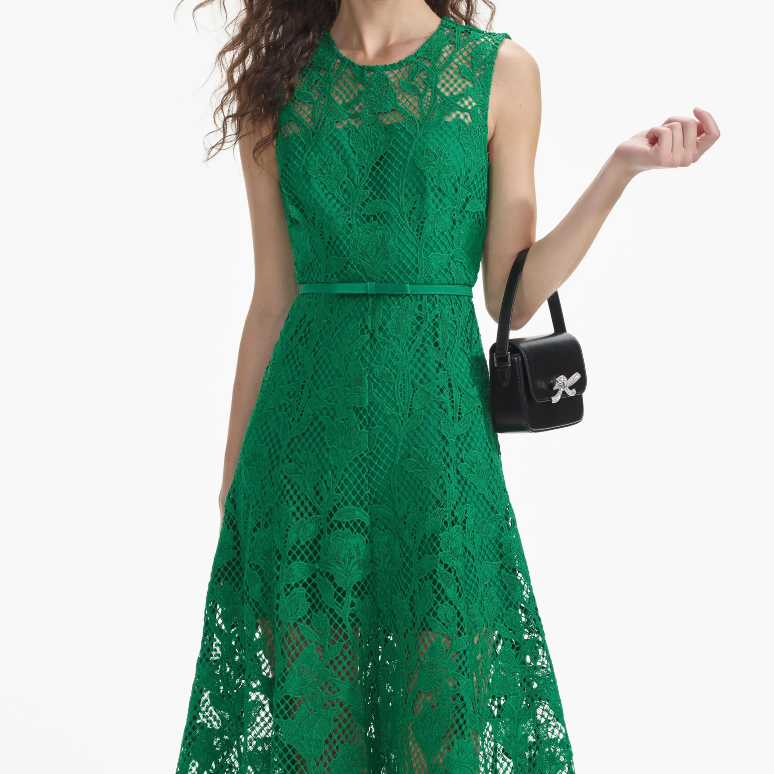 Lace Sleeveless Midi Dress^self-portrait Clearance