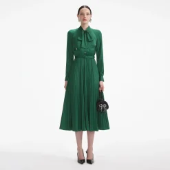 Satin Midi Dress^self-portrait Cheap